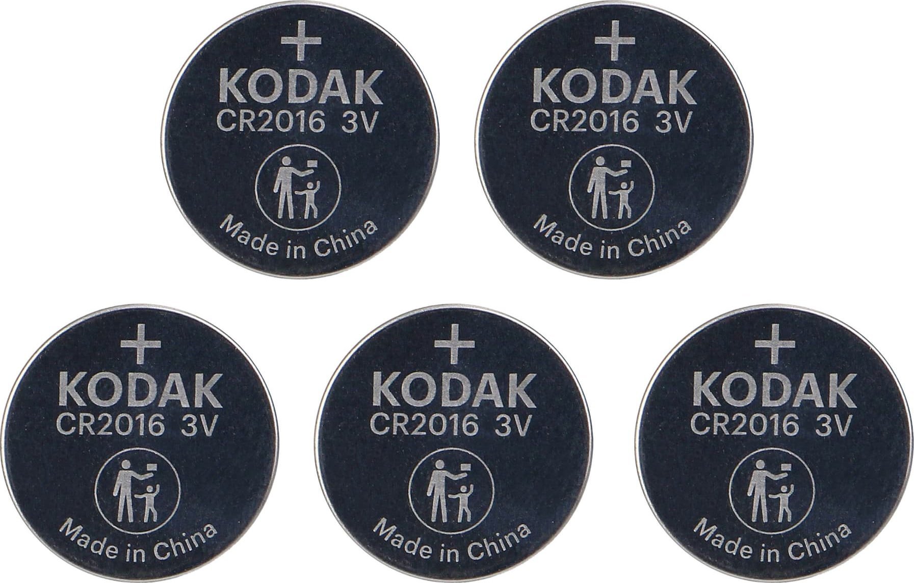Bateri litiumi Kodak Max CR2016, 3V, pako 5 copë
