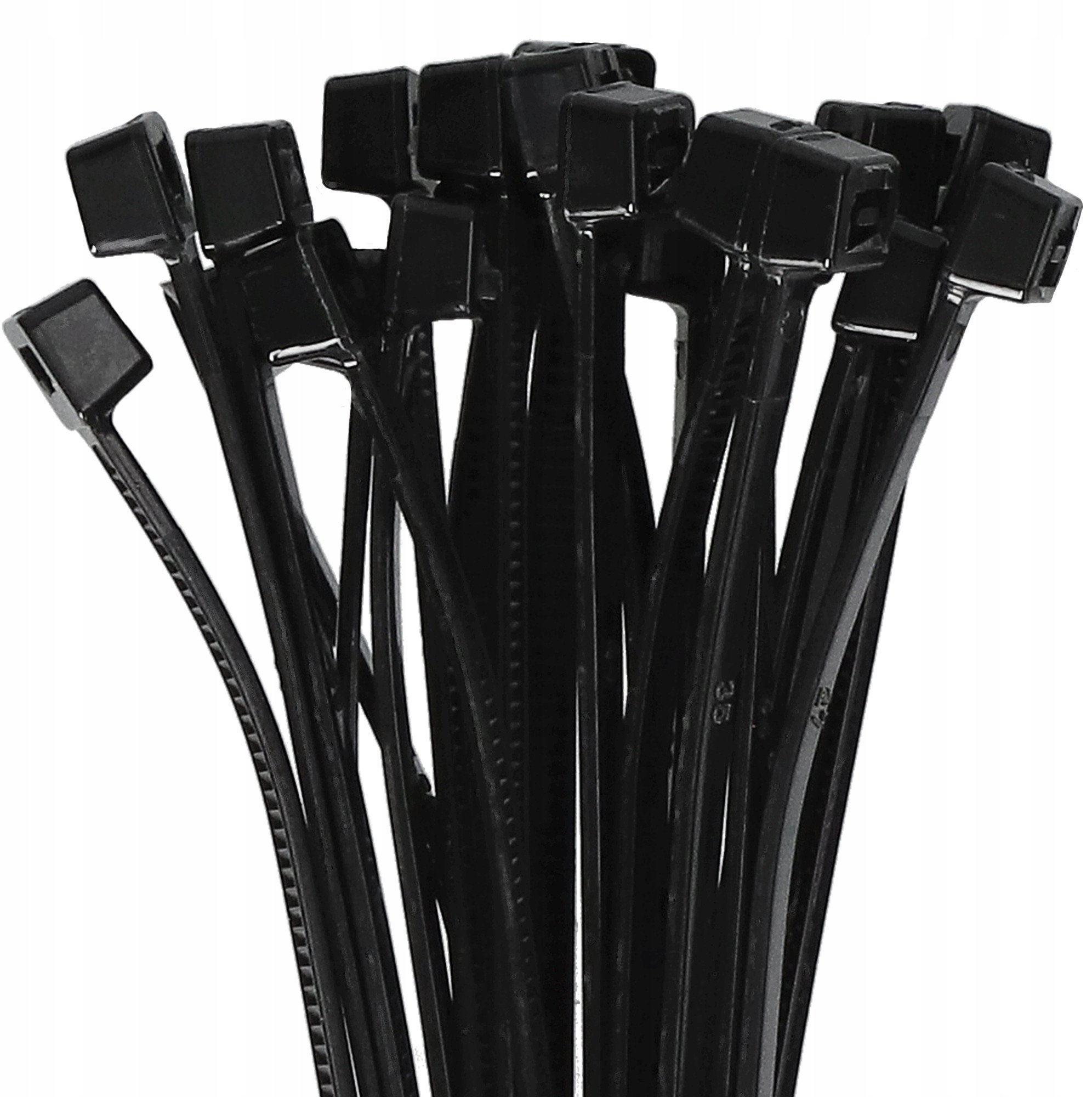 Lidhëse kabllore PLASTROL OK‑4820C, 4.8x200 mm, paketim 100 copë, të zeza