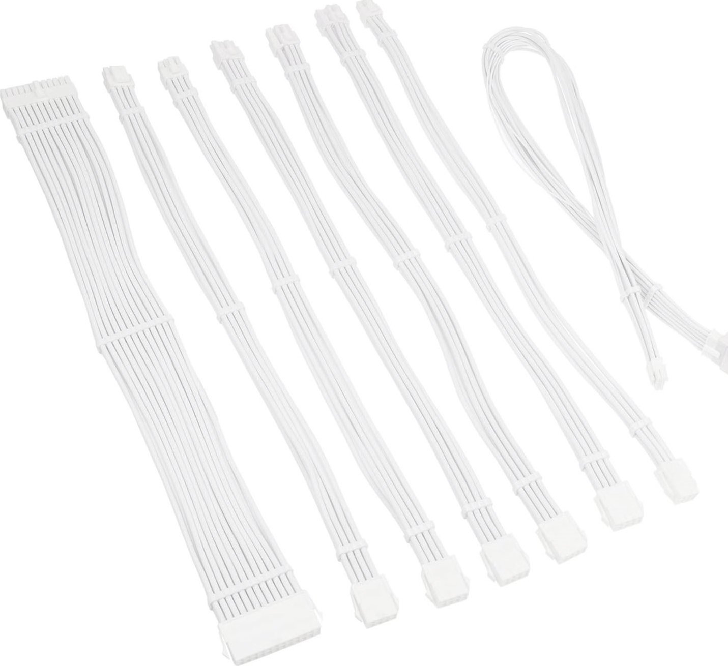 Set zgjatues kabllosh Kolink Core Pro 12VHWPR Type 2, 16AWG, me gërshetim PET, i bardhë