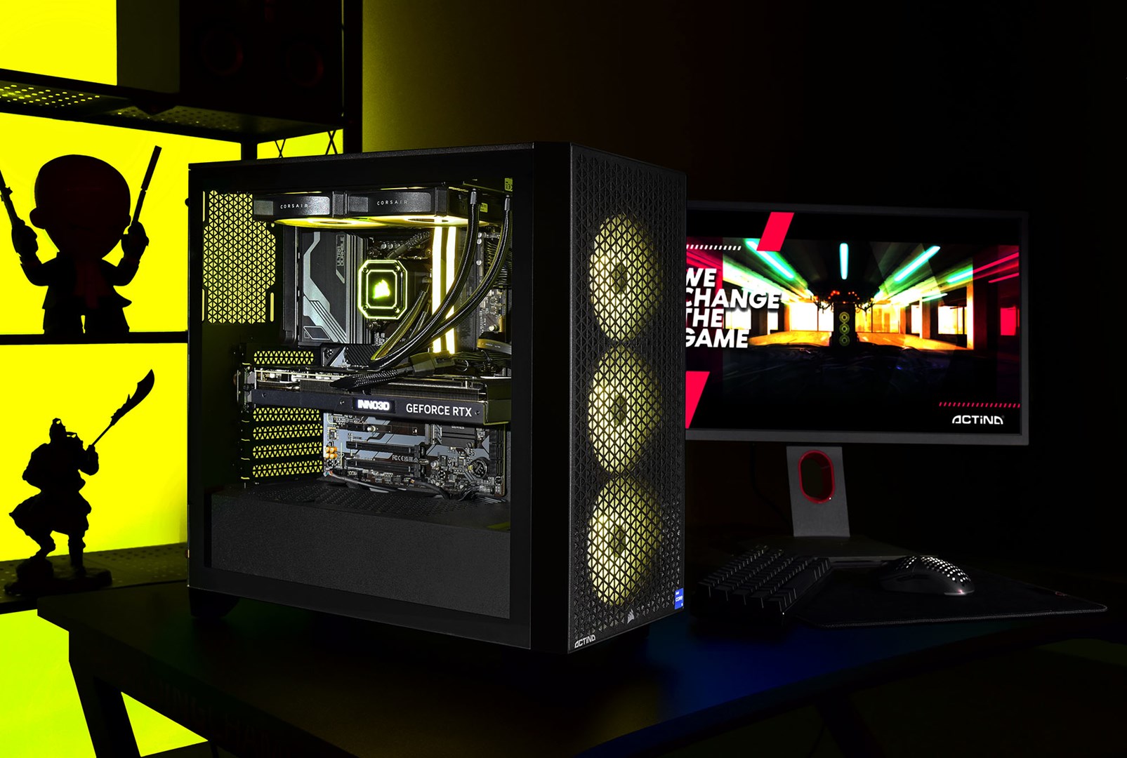 Kompjuter Actina, AMD Ryzen 7 7800X3D, 2TB SSD, AMD Radeon RX 7800 XT, i zi