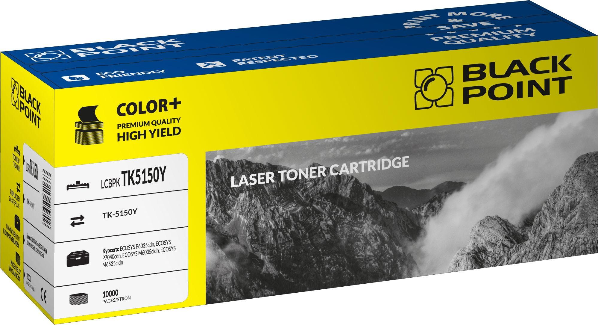 Toner Black Point LCBPKTK5150Y BLKYOTK5150YBW, i verdhë