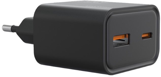 Полнач за ѕид MaxCom USB A+C 30W, 1x USB A, 1x USB C, бел