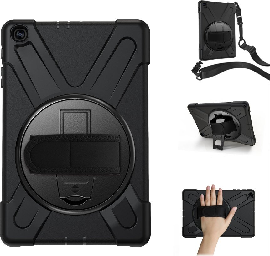 Навлака за таблет eStuff Samsung Galaxy Tab A 10.1, модел 2019, тип капак, црна