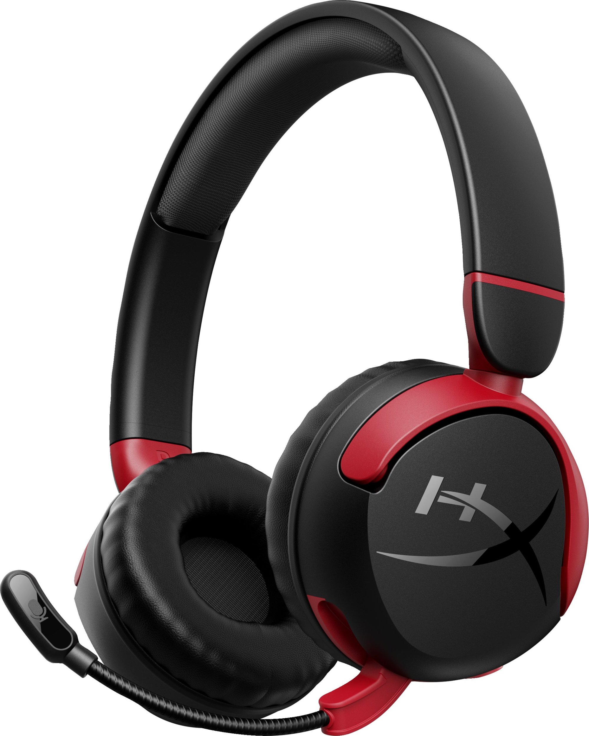 Kufje gaming pa tela HyperX Cloud Mini, Bluetooth, me mikrofon, kuqe e zezë