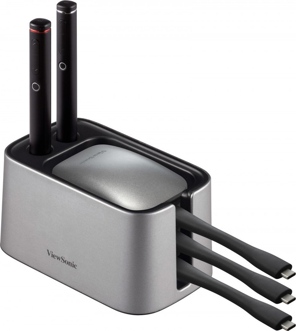 Kuti ruajtëse ViewBoard Cast Dongle Storage Box, kompakte, gri e zezë