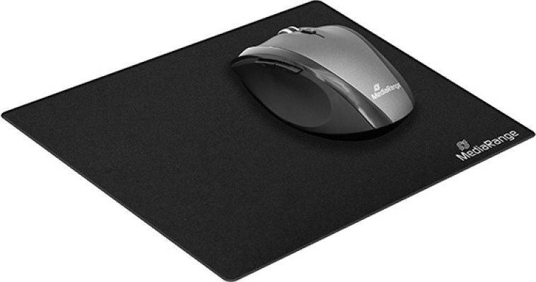 Mousepad MediaRange MROS251, pëlhurë, bazë kundër rrëshqitjes, i zi
