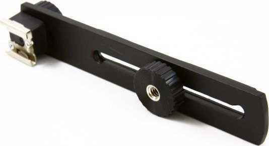 Mbajtës rail për llampë flash Massa SB1932, për dritë flash dhe elektrik dore, i zi