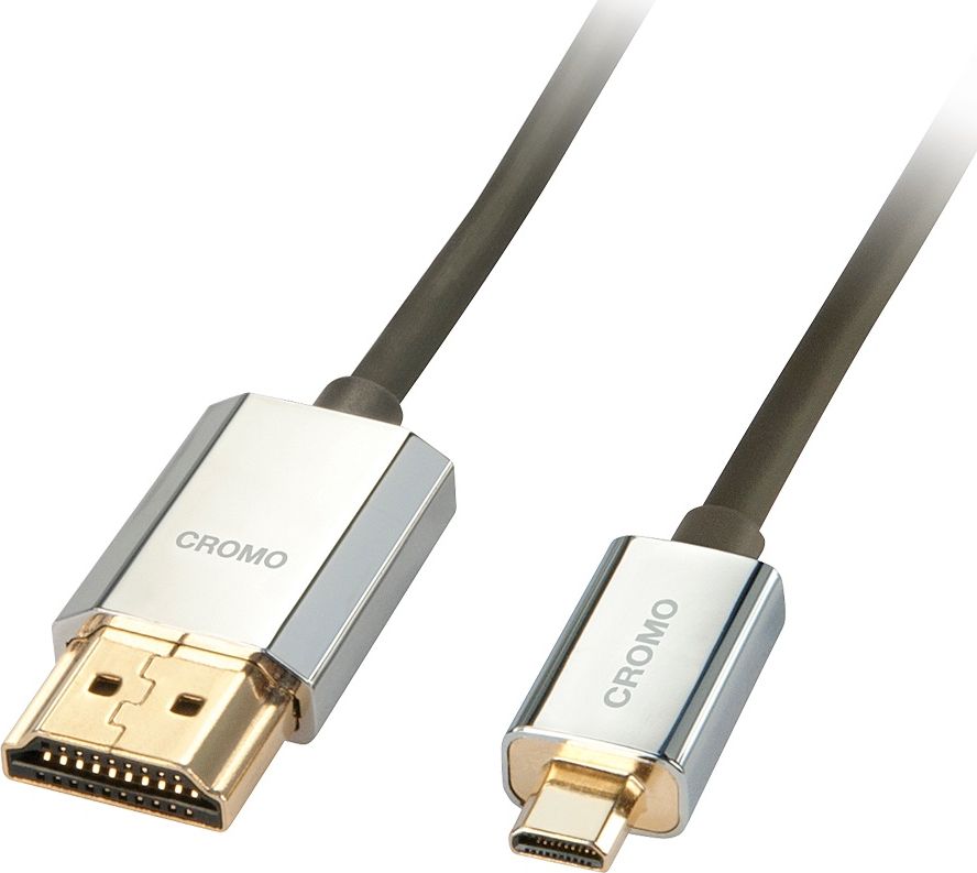 Kabllo HDMI Lindy Micro-HDMI 41678, 3 m, argjendi