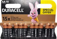 Bateri alkaline Duracell AA R6, paketim 10 copë