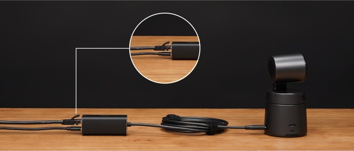 Adapter rrjeti OBSBOT USB C në Ethernet, Gigabit, gri