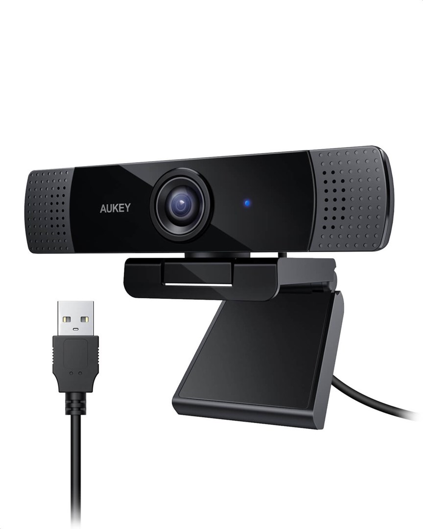 Kamera web Aukey PC-LM1E, Full HD 1080p, 2MP, e zezë