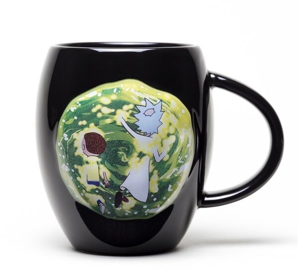 Gotë Rick and Morty - Portal, e zezë