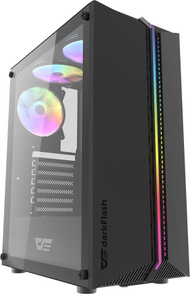 Kasë Darkflash DK151, e zezë, Midi Tower