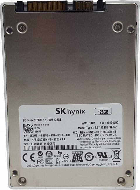 SSD i brendshëm Hynix SSD0P29619, 128GB, SATA, gri