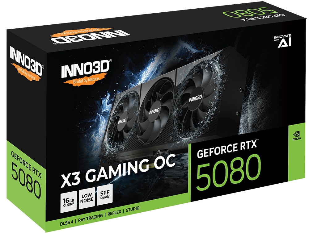 Kartelë grafike Inno3D Gaming OC GeForce RTX 5080 X3 NVIDIA 16 GB GDDR7