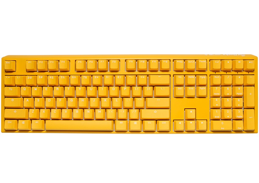 Tastierë Ducky One 3 Yellow PBT, Cherry MX RGB Brown, US, e verdhë
