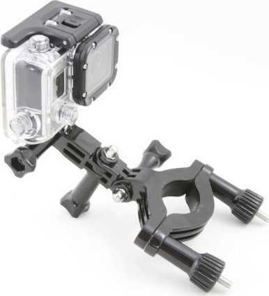 Mbajtës për kamerë sportive Xrec Roll Bar XL, për tuba 25-65mm, për GoPro dhe SJCAM, i zi