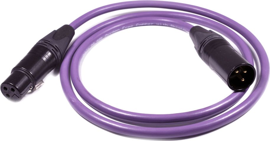 Kabllo audio Melodika XLR në XLR, 4m, vjollcë