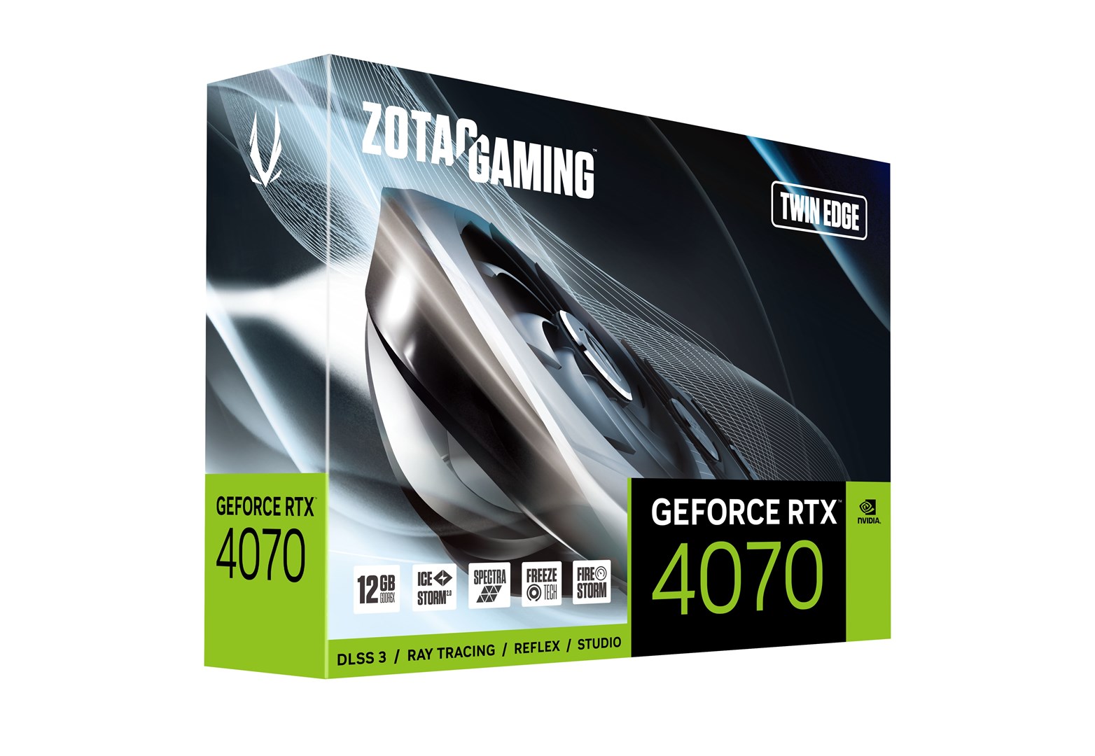 Kartelë grafike Zotac GeForce RTX 4070 Twin Edge NVIDIA, 12GB GDDR6X