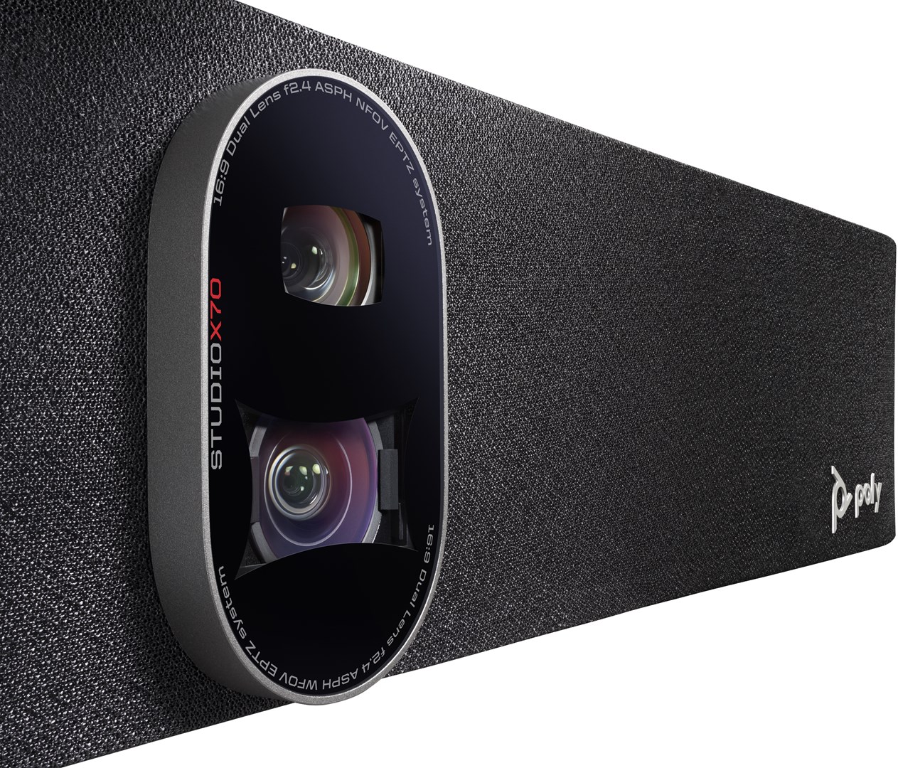 Video bar Poly Studio X70, 4K, Poly TC8 Controller, e zezë