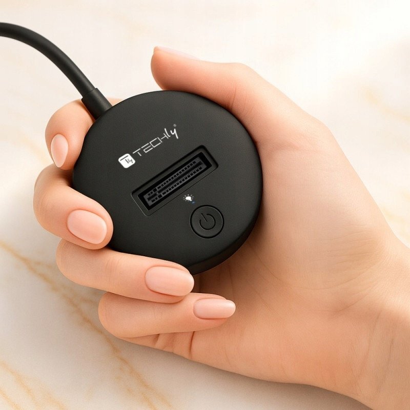 Docking station për SSD Techly I-CASE USB3-QUICKTY, M.2 SATA NVMe, USB C 10Gbps, i zi