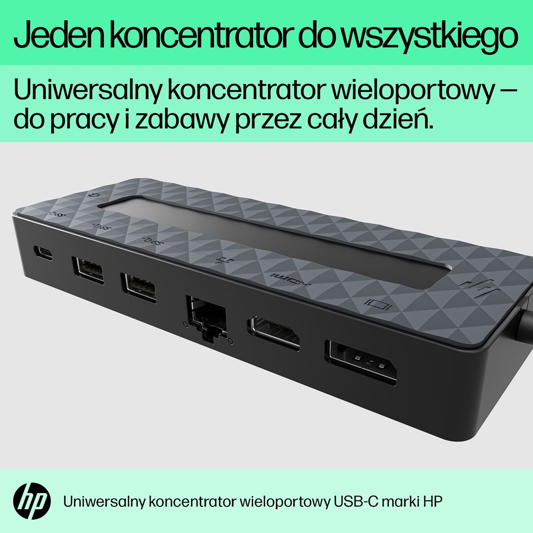 Докинг станица HP Universal USB-C Multiport Hub, црна