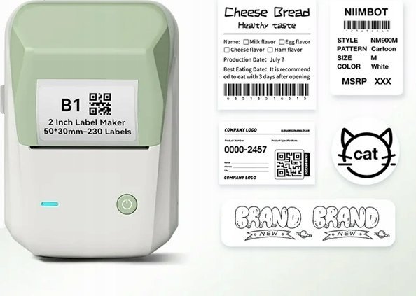Printer etiketash NIIMBOT B1, wireless, Bluetooth, jeshil