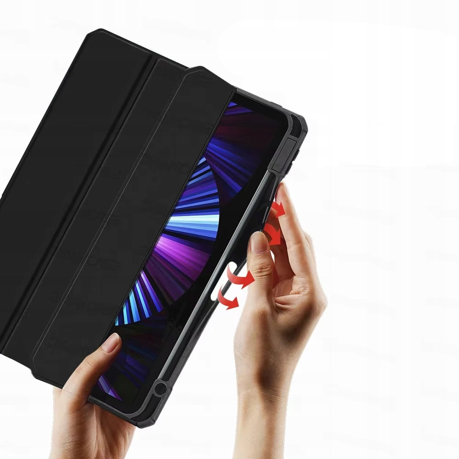 Тврд кристален калуп за iPad Air 13 Gen 6 2024, заштитен, розов