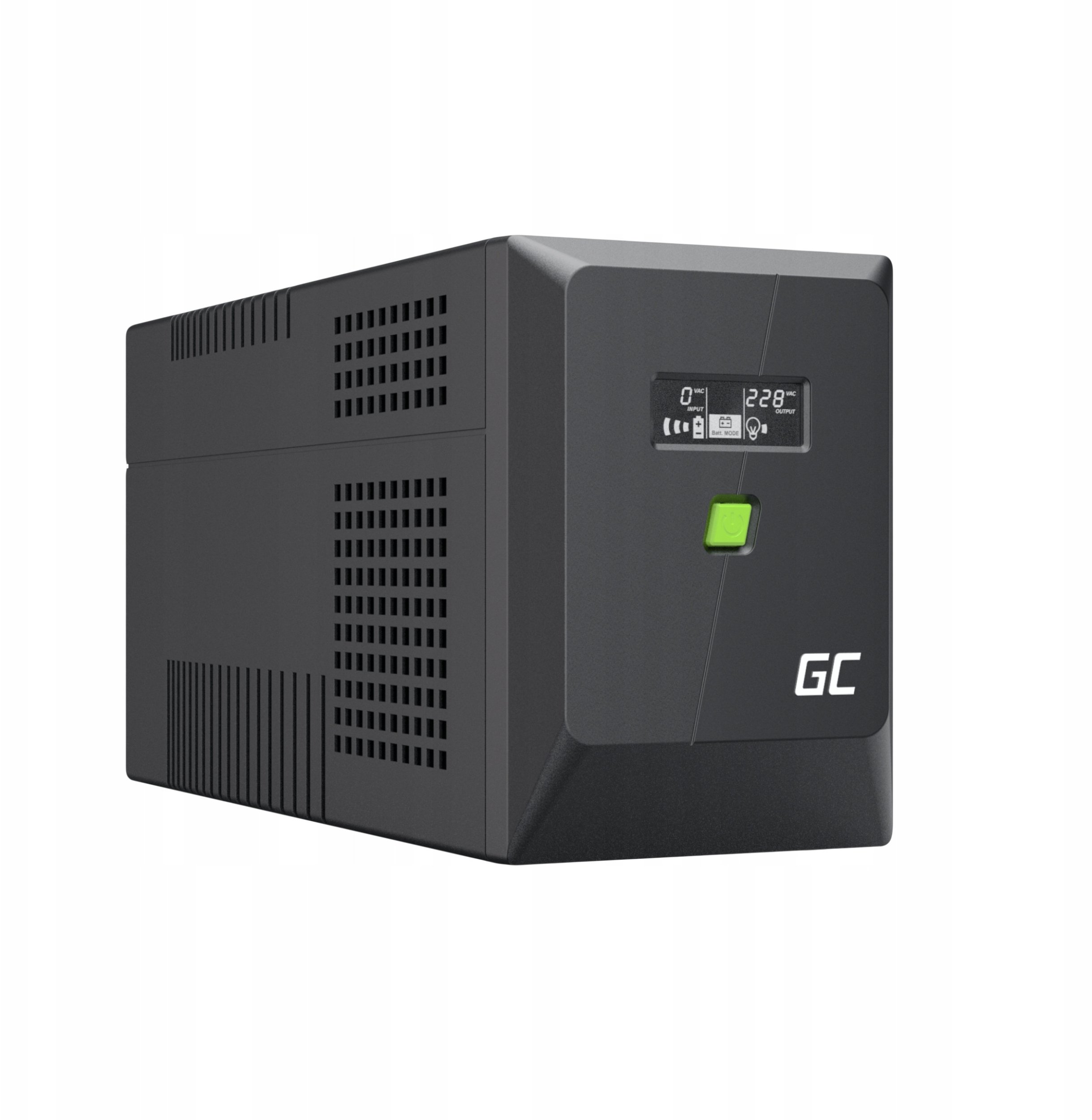 UPS Green Cell PowerProof 1500VA 1050W, valë sinusi e pastër, i zi