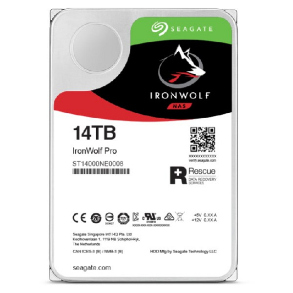 Hard Disk Seagate IronWolf Pro, 3.5", 14TB