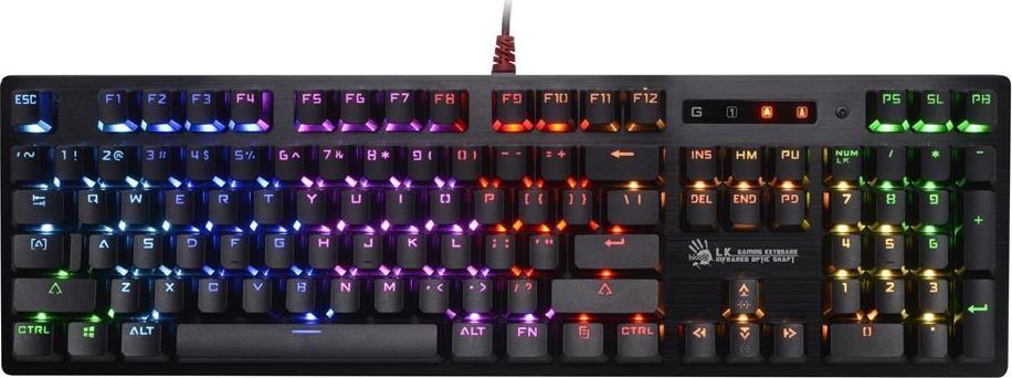 Tastierë gaming Bloody B820R, mekanike optike, RGB, e zezë