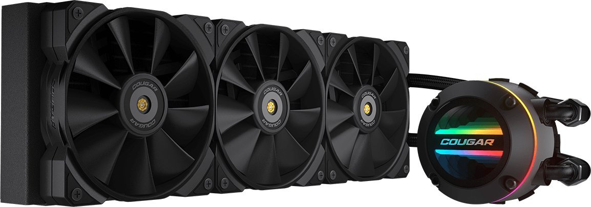 Ftohës uji AIO Cougar Poseidon GT 360, radiator 360mm, ARGB, i zi