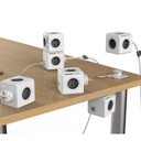 Prizë zgjatëse Cubenest PowerCube Original, 4x AC, 2x USB C PD 35W, gri