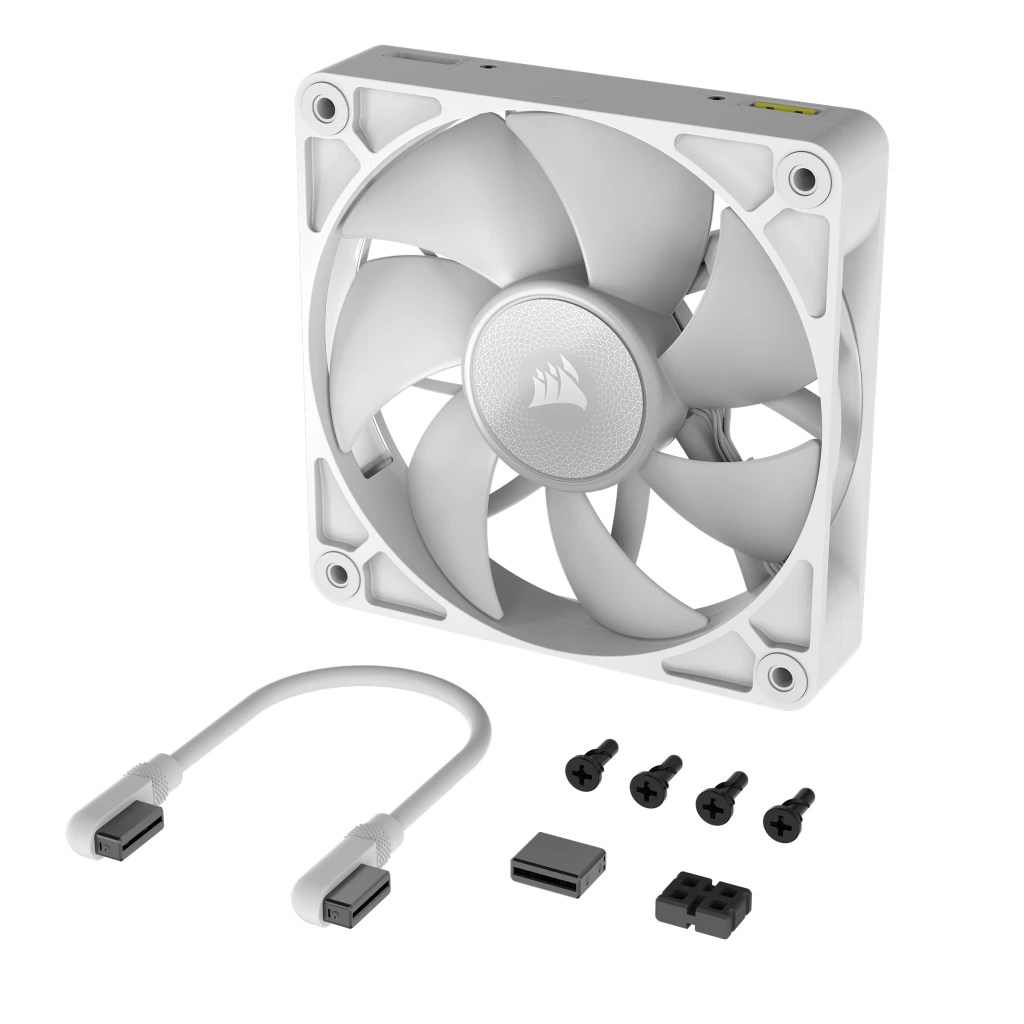Ventilator CORSAIR iCUE LINK RX140 RGB, 140mm, PWM, i bardhë