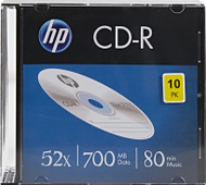 Disk CD R HP W125817146, 700MB, 52X, 10 copë
