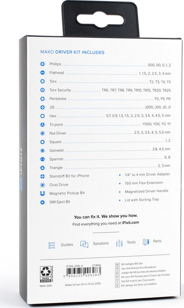 Paketa me vegla precize iFixit Mako (EU145299)
