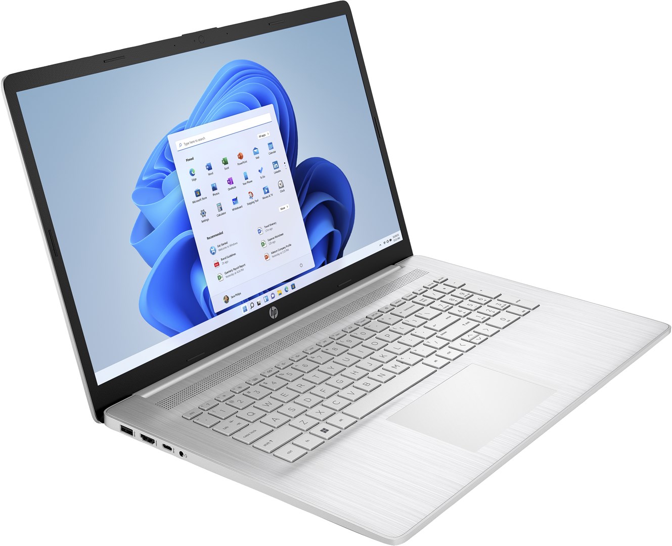 Laptop HP 17-cp3114nw, AMD Ryzen 7 7730U, 17.3", 16GB RAM, 512GB SSD, i argjendtë