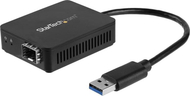 Адаптер USB во оптичко влакно StarTech.com, USB 3.0 во SFP Gigabit, компактен, црн