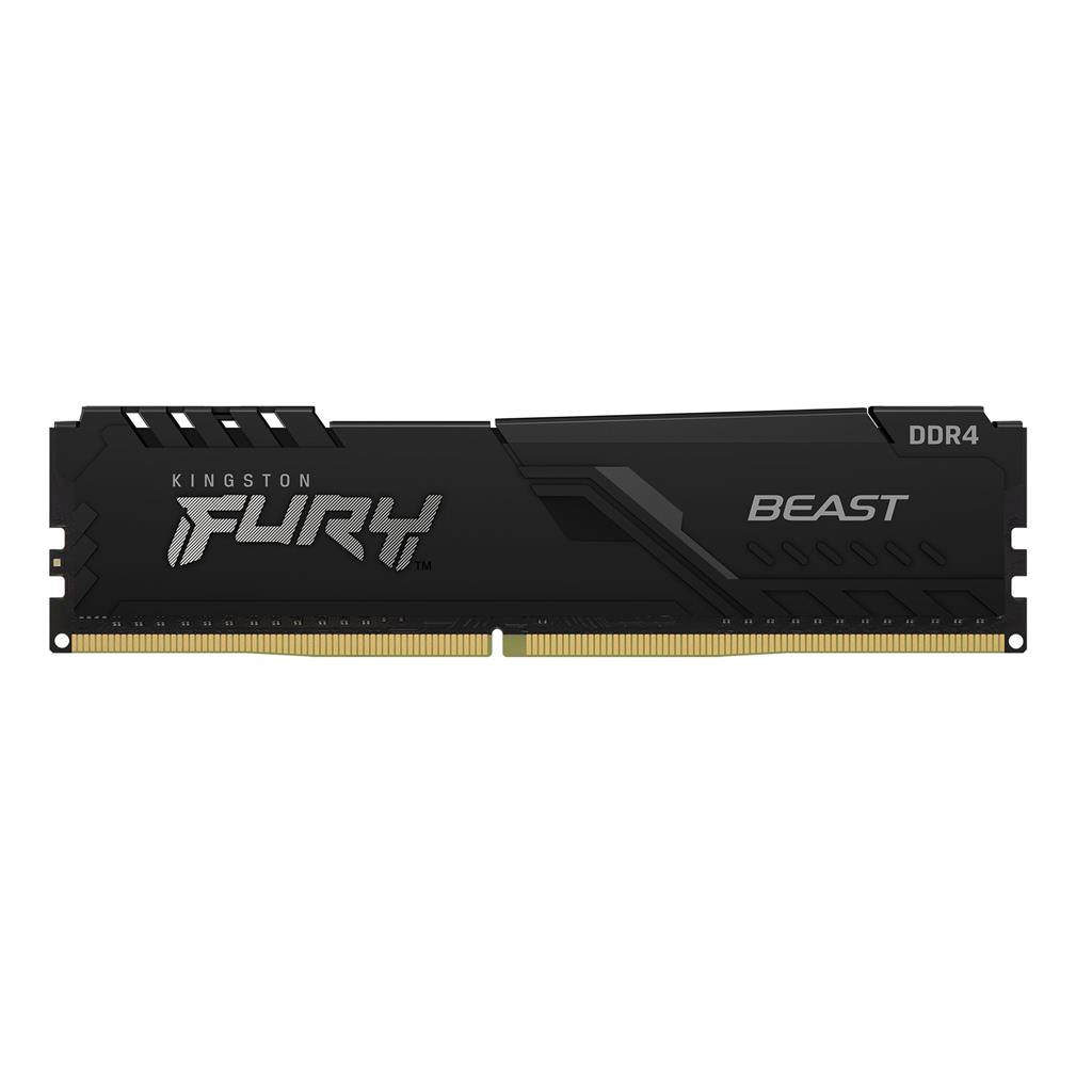 Memorie RAM Kingston FURY Beast 16GB, DDR4 2666MT/s CL16, kit 2x8GB, e zezë