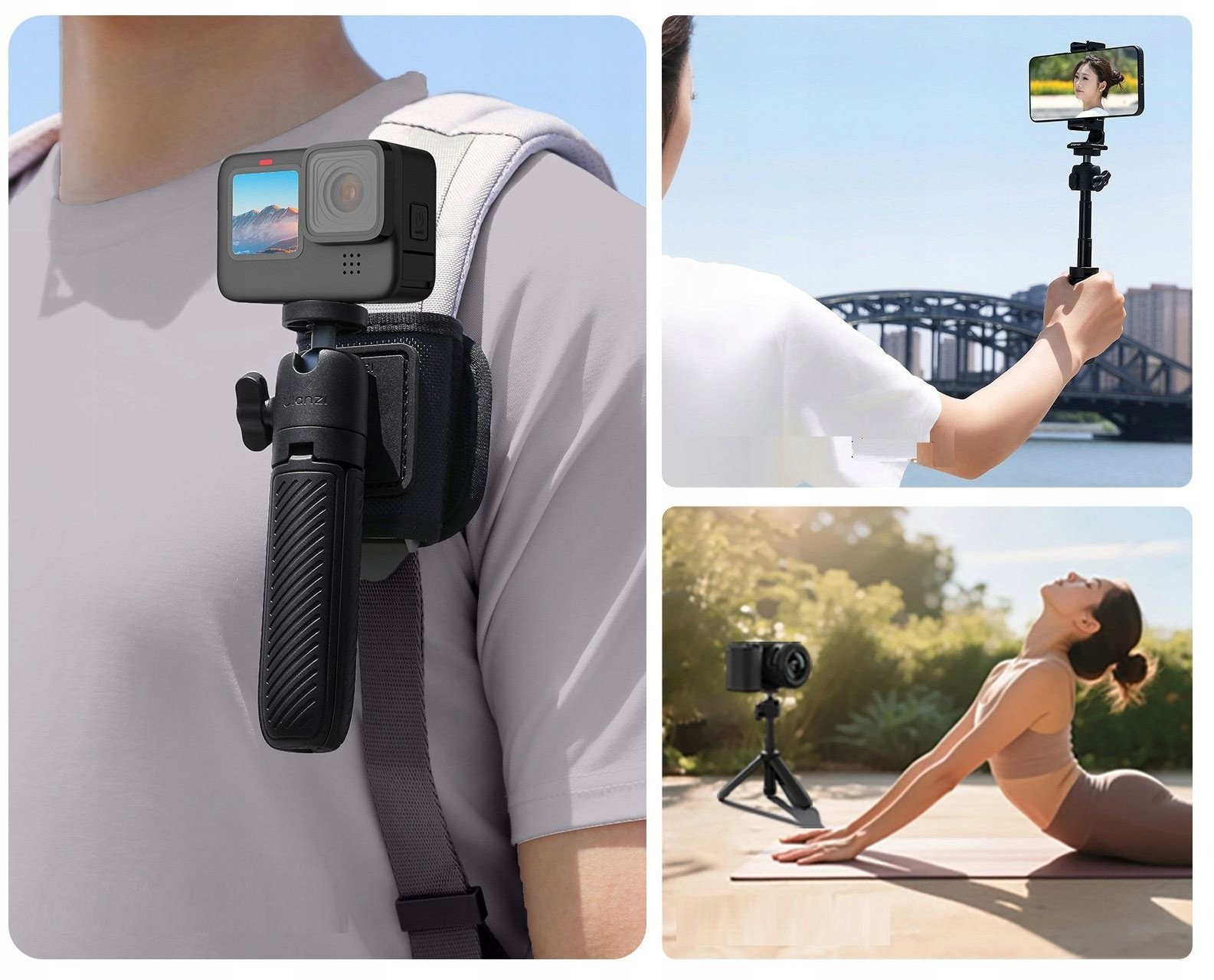 Трипод Ulanzi MT88 ClipMate, за телефон и камера, црн