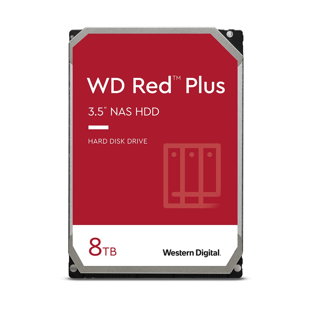 Hard Disk Western Digital WD Red Plus, 8TB, 3.5", 5640 RPM, 256 MB Cache
