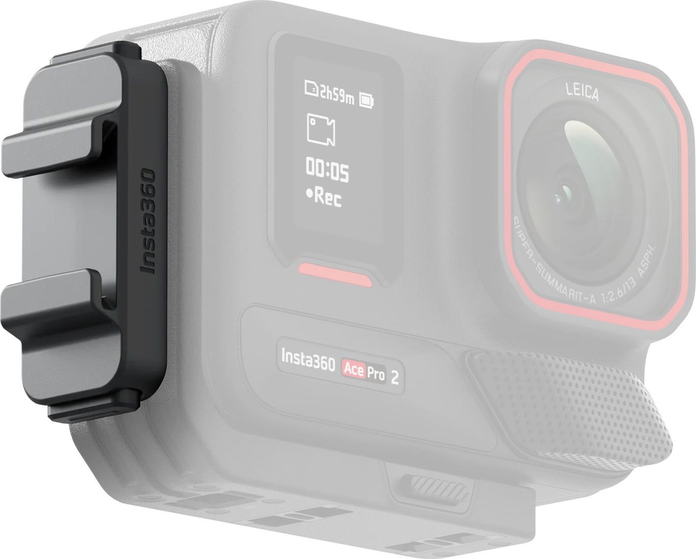 Mbajtëse Quick Release Cold Shoe INSTA360 Ace Pro 2 Ace Pro Ace, montim aksesorësh, plastike e zezë