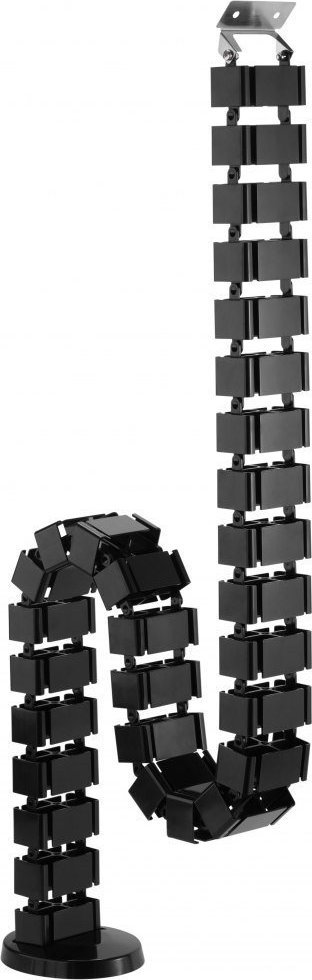 Organizues kabllosh Powerton WP, kanal i rregullueshëm, 1.3 m, i zi