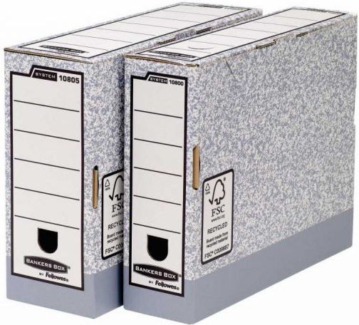 Bankers Box System Transfer File A4, 80 mm, Сива