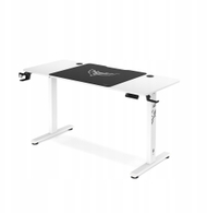 Гејминг маса Diablo X-Tensio 140cm, електрично прилагодување на висина, бела