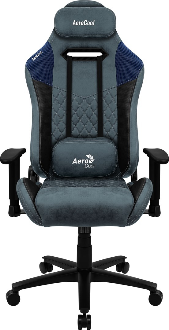 Karrige lojërash Aerocool DUKE AeroSuede, 56cm, 150kg, e zezë/e kaltër