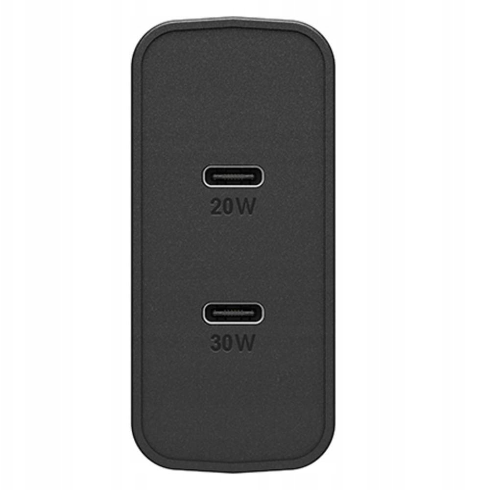 Karikues muror OtterBox EU 50W, 2x USB C USB PD, i zi
