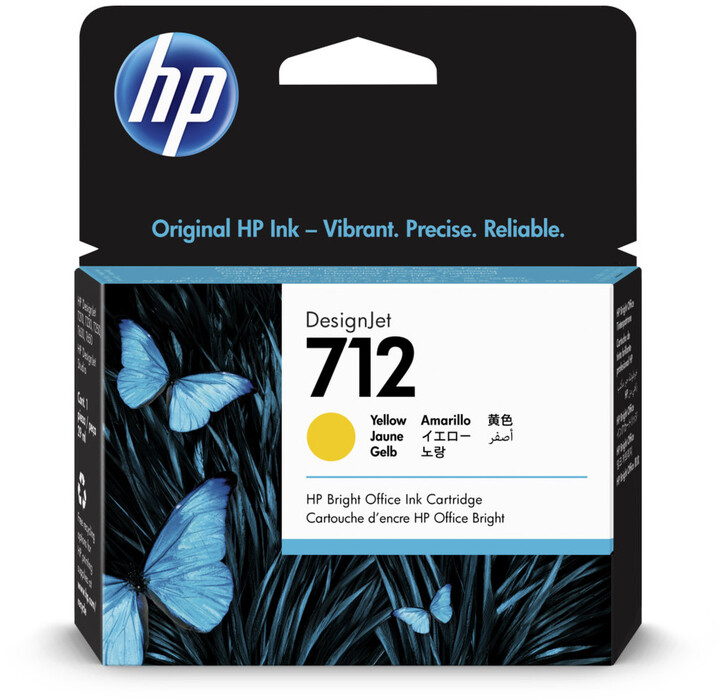 Ngjyrë për printer No. 712, e verdhë