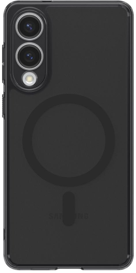 Maskë mbrojtëse Spigen Ultra Hybrid MagSafe për Samsung Galaxy S25 Edge, Frost Black, transparente e zezë