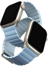 Ремче Uniq Revix Premium Edition за Apple Watch 41/40/38mm, превртливо магнетно, Arctic Blue Gold